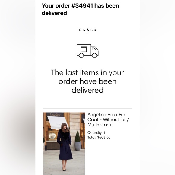 Gaala Paris Angelina Wool Coat (size M, fr 38) - Picture 11 of 11